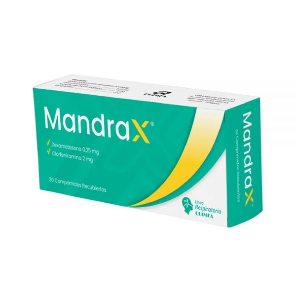 MANDRAX COMPRIMIDOS CAJA X 30