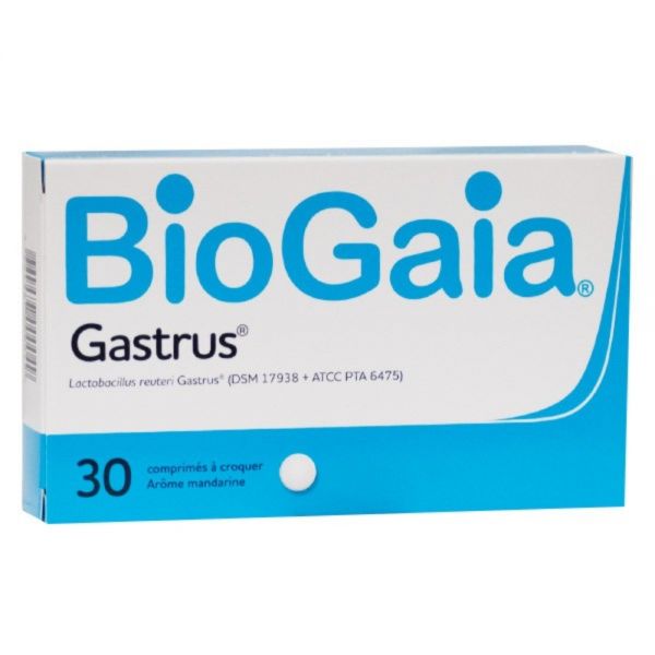 BIOGAIA GASTRUS CAJA X 20 COMPRIMIDOS MASTICABLES