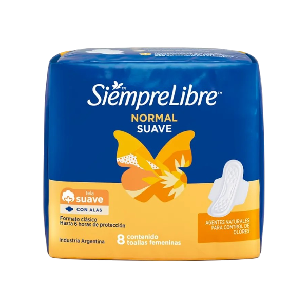 SIEMPRE LIBRE NORMAL 8 UNIDADES