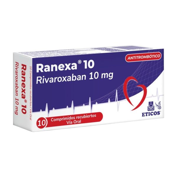 RANEXA 10 MG CAJA X 10 COMPRIMIDOS