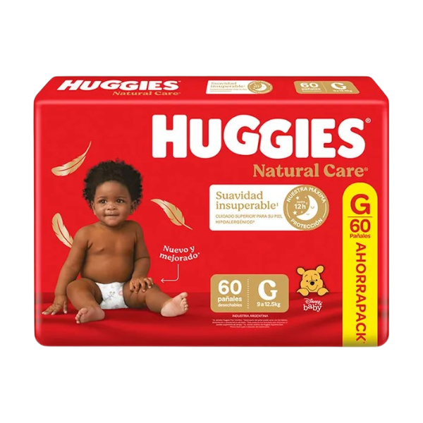 HUGGIES PAÑAL SUPREME CR G AHORRP 60UNI