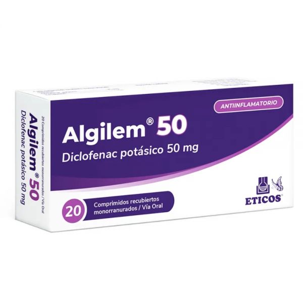 ALGILEM 50 MG CAJA X 20 COMPRIMIDOS