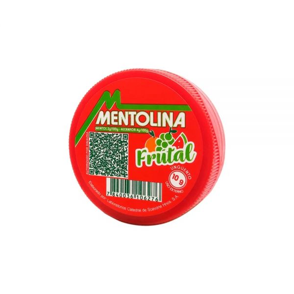MENTOLINA FRUTAL POTE X 10 GRAMOS (25)