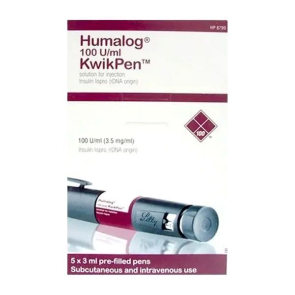 HUMALOG KWIKPEN PLUMAPRELL 100IU X 1 3ML (5)