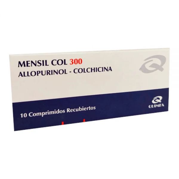 MENSIL COLCHICINA 300 MG CAJA X 10 COMPRIMIDOS
