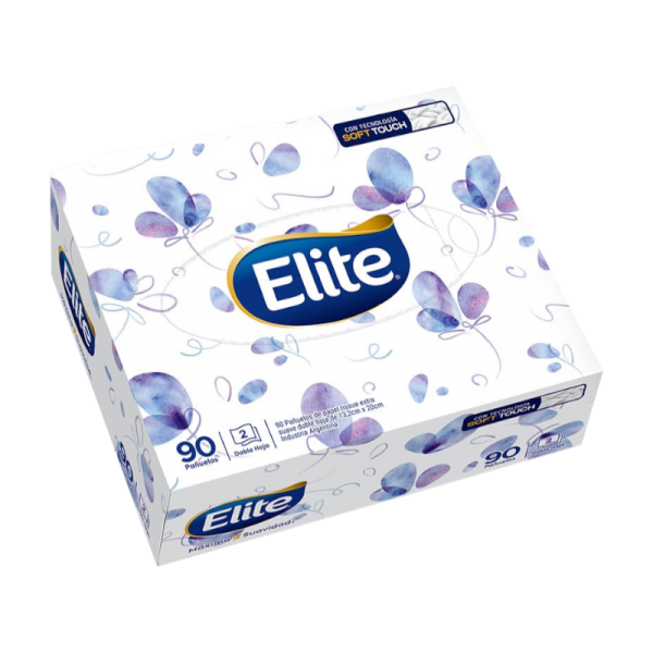 ELITE PAÑUELO FACIAL SOFT 90UNID