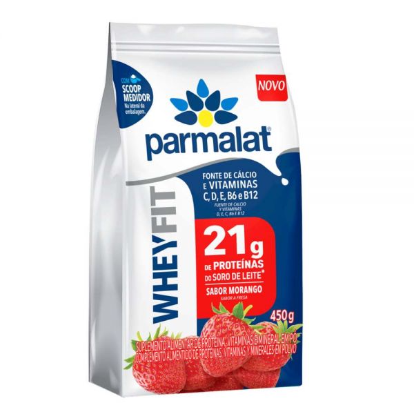 WHEY FIT PARMALAT SABOR FRESA EN POLVO X 450GR