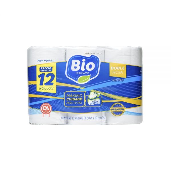BIO PH DOBLE HOJA NEUTRO X 12UN