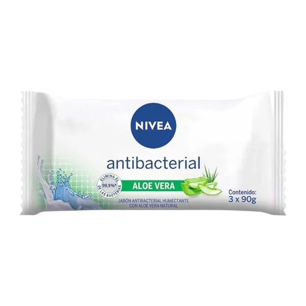 FL NIVEA JABON ANTIBCTERIAL ALOE VERA PACK 3X125GR