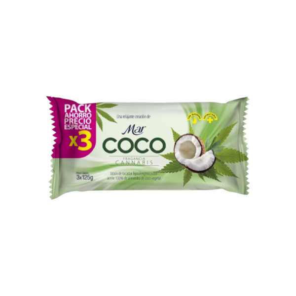 MAR JABON COCO CANNABIS 375GR
