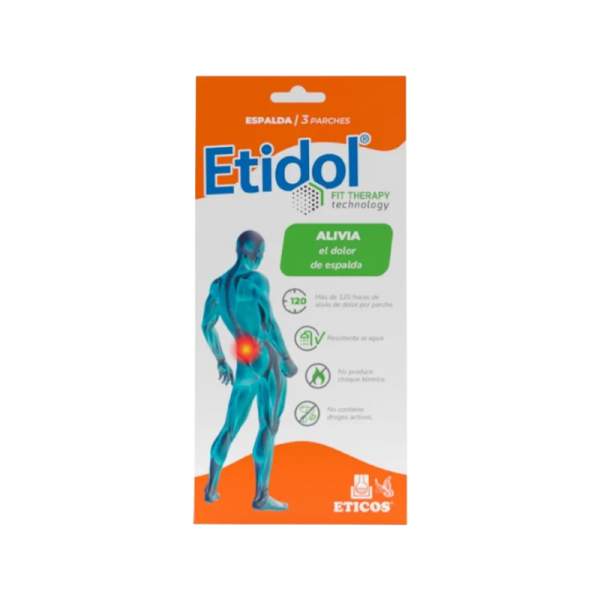 ETIDOL FIT THERAPY ESPALDA X 3 PARCHES