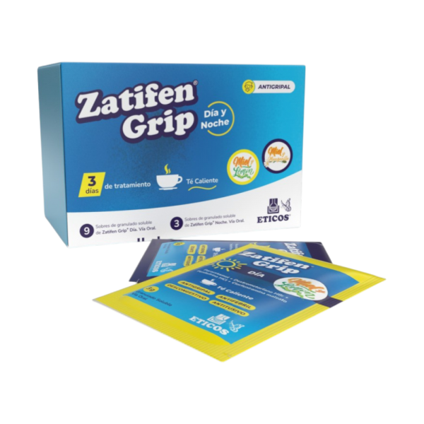 ZATIFEN GRIP TE CALENTE DIA/NOCHE CAJA X 12 SOBRES
