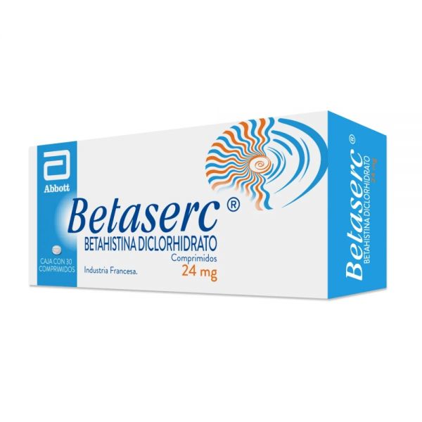 BETASERC 24 MG CAJA X 30 COMPRIMIDOS