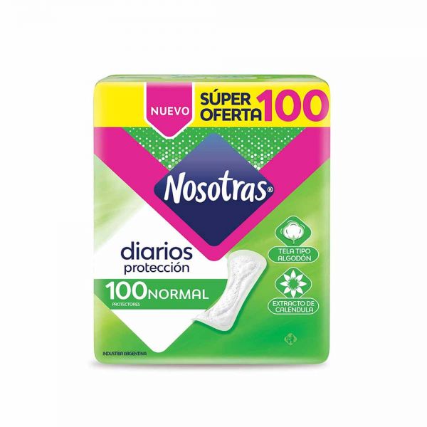 NOSOTRAS PROTEC. DIARIOS NORMAL BOB 12 X 100