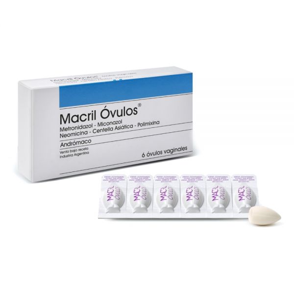 MACRIL OVULOS CAJA X 6 UNIDADES
