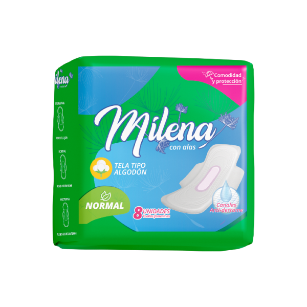 MILENA NORMAL CON ALAS X 8 UNIDADES