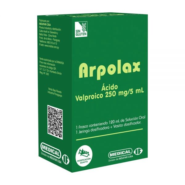 ARPOLAX 250 MG FRASCO X 120 ML