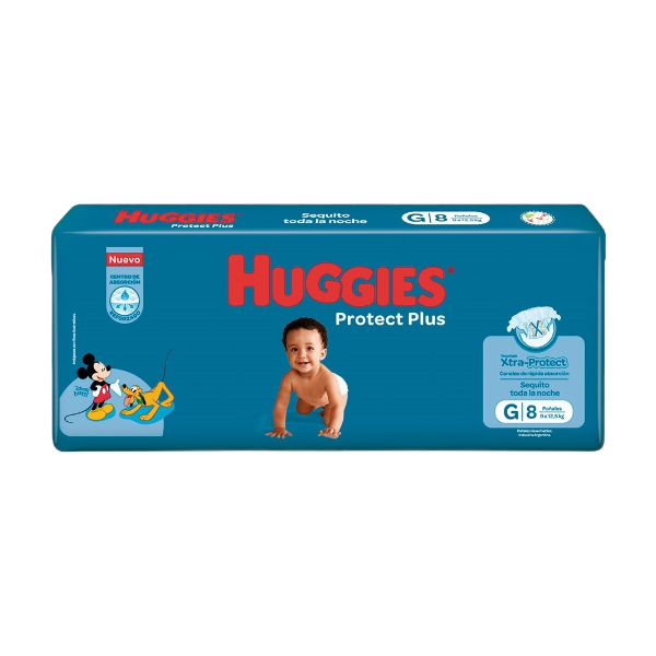 HUGGIES PROTEC PLUS G 8 UNID