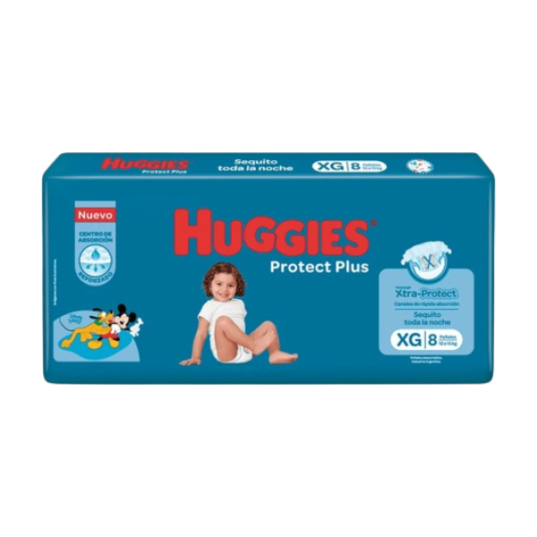 HUGGIES PROTEC PLUS XG 8 UNID