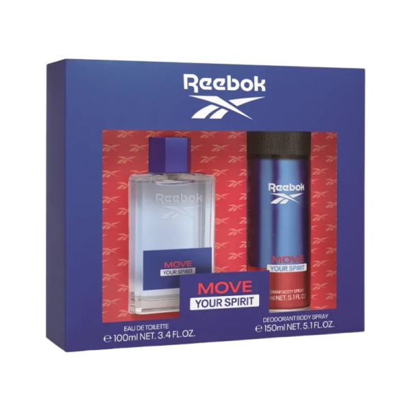 REEBOK MOVE YOUR SPIRIT SET EDT (EDT 100ML + BODY 150ML) MASC - 100ML