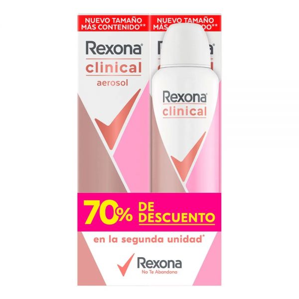 REXONA CLI W AER 150 ML PACK 2DO DCTO