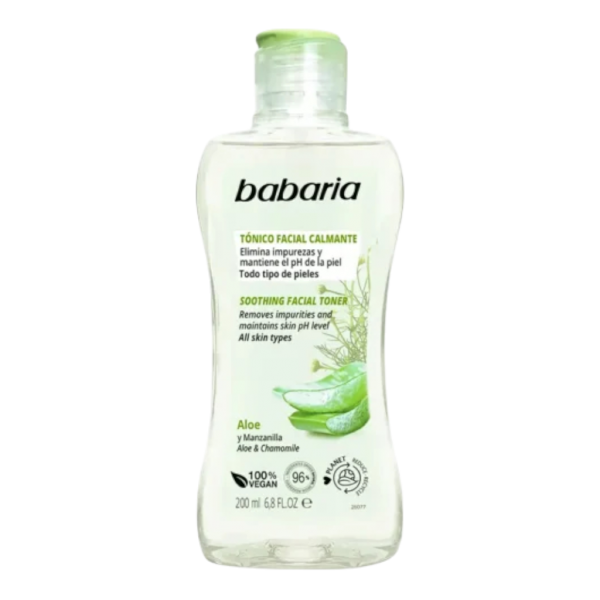 BABARIA TONICO FACIAL CALMANTE ALOE Y MANZANILLA