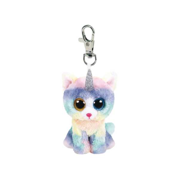 TY BEANIE BOOS GATO UNICORNIO MULTICOLOR CLIP