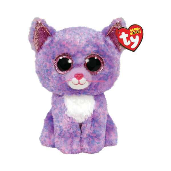 TY BEANIE BOOS CASSIDY GATO LAVANDA