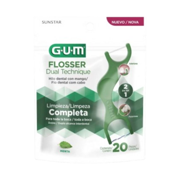 Gum Hilo Dental Con Mango Dual X 20un