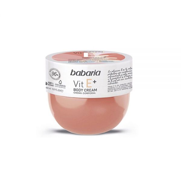 BABARIA BODY CREAM VITAMINA E PARA PIELES SECAS 400 ML