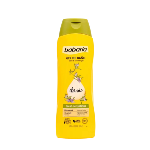 BABARIA GEL DE BANO CLASSIC PIEL NORMAL 600 ML