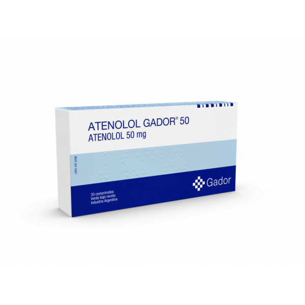 ATENOLOL 50 MG. CAJA X 30 COMP.