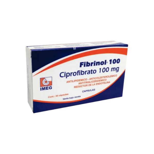 FIBRINOL 100 MG X 30 CAPS.