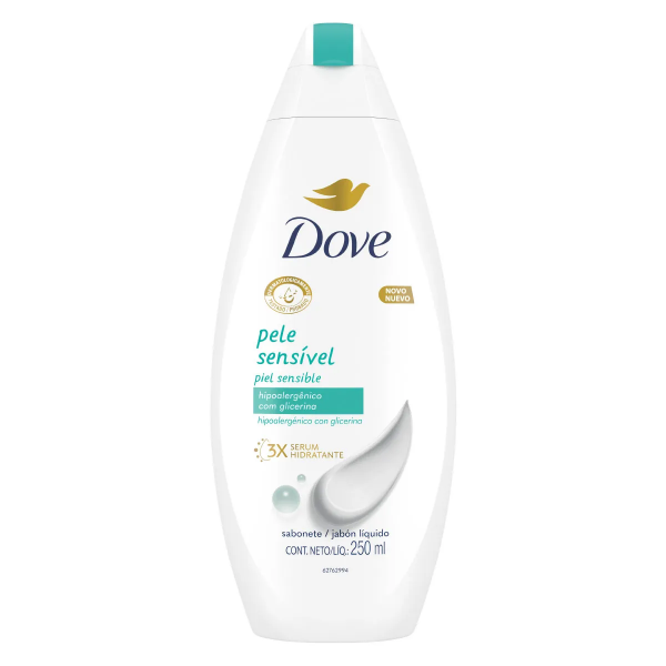 DOVE JABON LIQ PIEL SENSIBLE 250ML