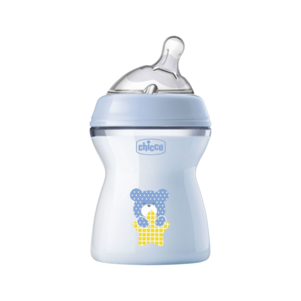 CHICCO BIBERON NATURAL FEELING 2M+250ML AZUL
