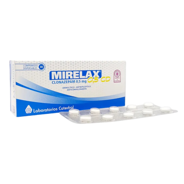 MIRELAX 0,5 MG CAJA X 30 COMP BIRRANURADOS DISPER