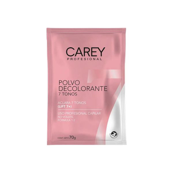 CAREY POLVO DECOLORANTE 7 TONOS SACHET 70G