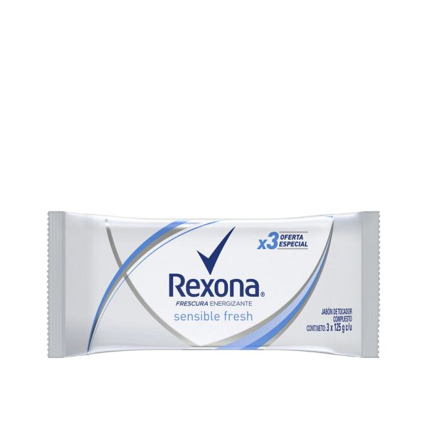 REXONA JABON SENSIBLE 120 GRL