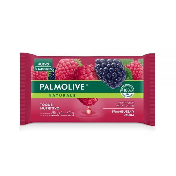 PALMOLIVE JABON FRAMBUESA Y MORA 3X90 GR