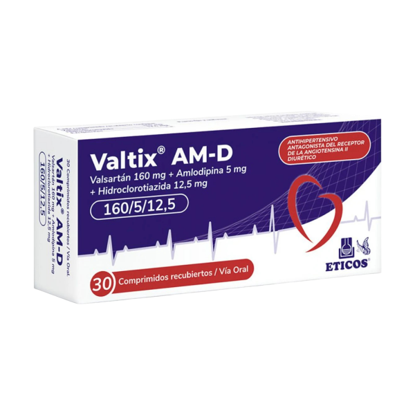 VALTIX AM D 160/5/12.5 MG CAJA X 30 COMPROMIDOS