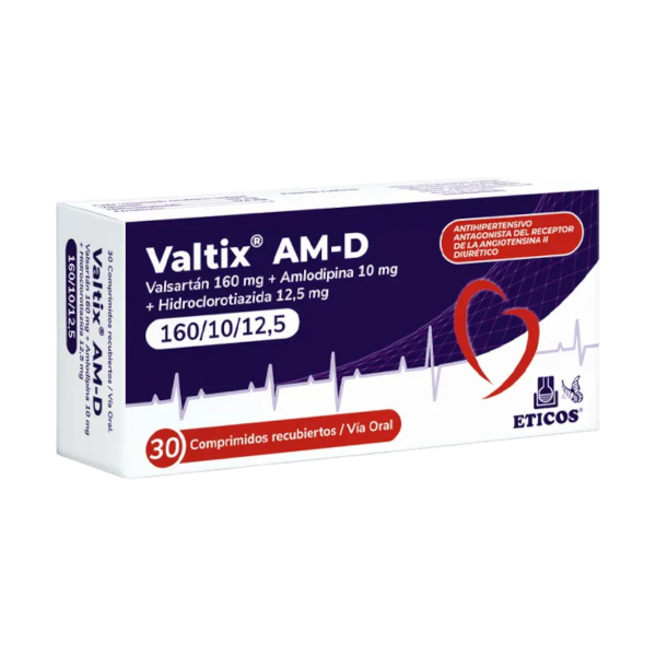 VALTIX AM D 160/10/12.5 MG CAJA X 30 COMPROMIDOS