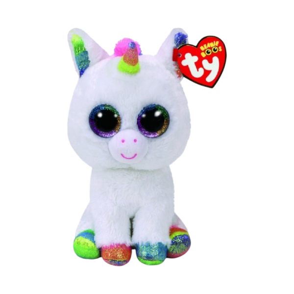 TY BEANIE BOOS PIXY UNICORNIO BLANCO REGULAR