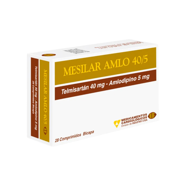 MESILAR AMLO 40/5 CAJA X 28 COMPRIMIDOS BICAPA
