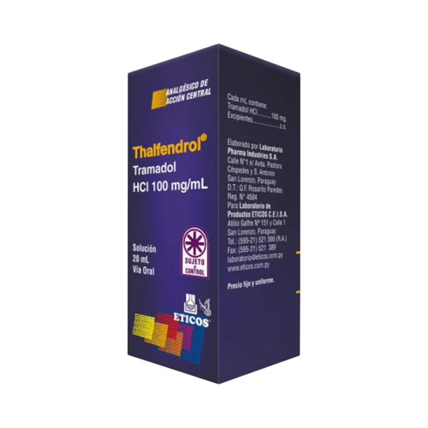 THALFENDROL GOTAS100 MG FRASCO X 20 ML