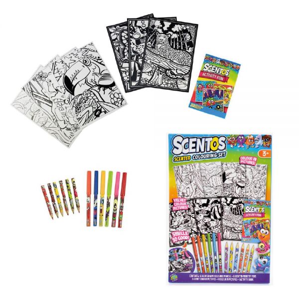 SCENTOS SET PARA COLOREAR 23 PZAS