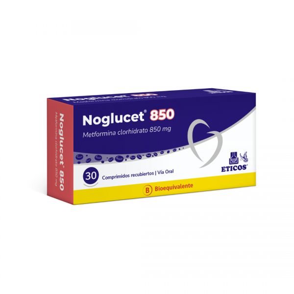 NOGLUCET 850 MG CAJA X 30 COMPRIMIDOS