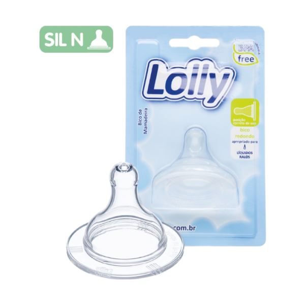 Tetina Boca Ancha Natural Transparente Lolly Boca Ax1 unidad
