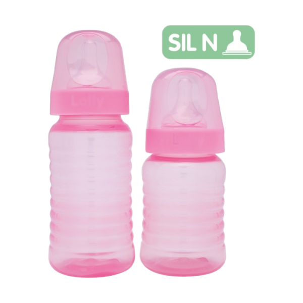 LOLLY KIT BIBERONES ROSA 2UN 340 ML 160 ML