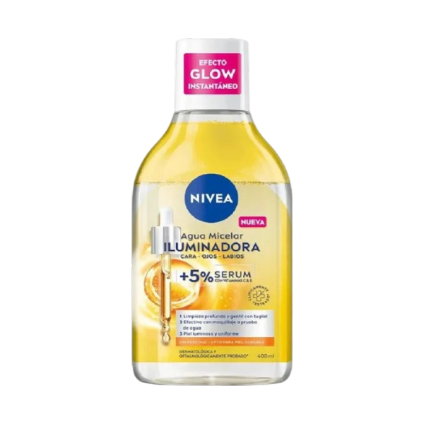 NIVEA FACE CLEAN AGUA MICELAR ILUMIN 400ML