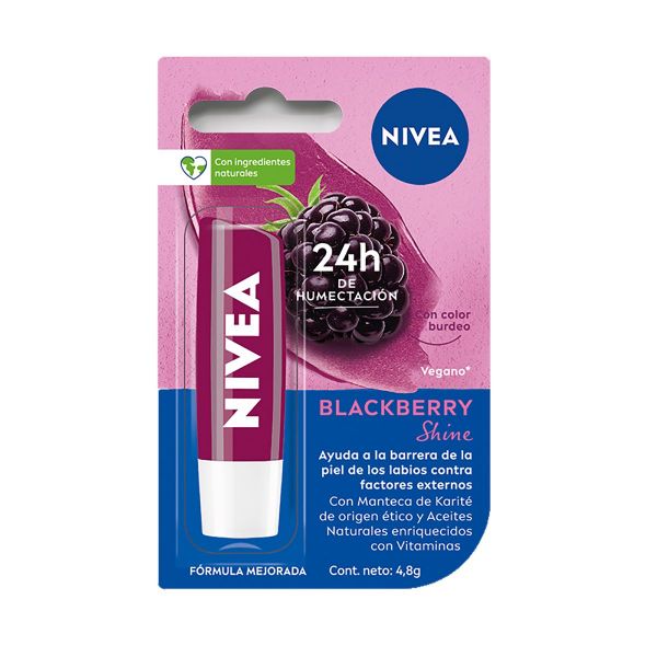 NIVEA LIP CARE BLACKBERRY 4,7 GR.